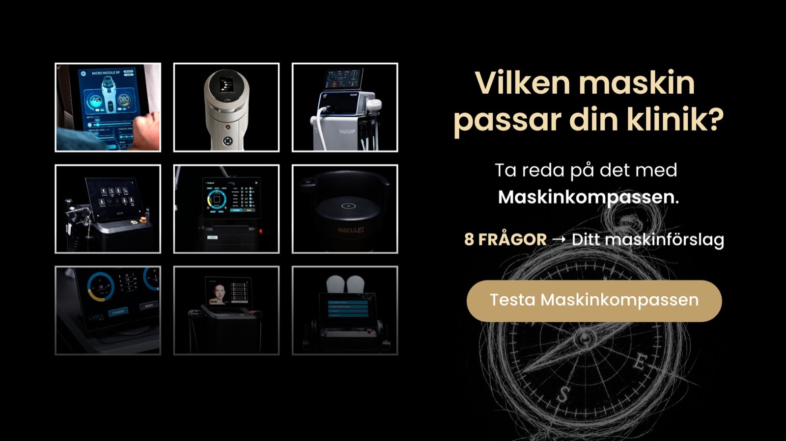 Maskinkompasset: hvilken maskine passer til din klinik?